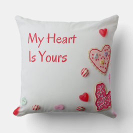 My Heart Is Yours  cute Valentine design クッション