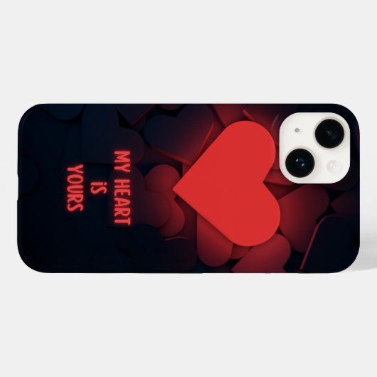 My Heart Is Yours Iphon 14 Case Case-Mate iPhoneケース (裏面 (横))