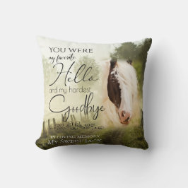 My Hello お気に入りの Country Horse Pet記念写真 クッション