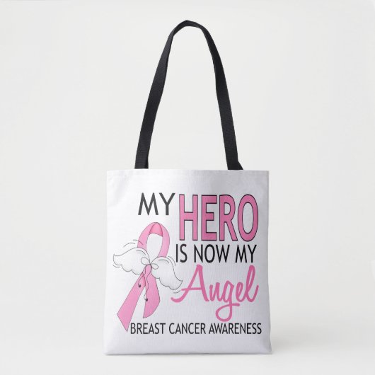 My Here Is Now My Angel Breast Cancer トートバッグ (正面)