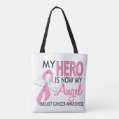 My Here Is Now My Angel Breast Cancer トートバッグ (裏面)
