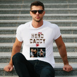 My Hero Daddy Father's Day 2 Photo Tシャツ<br><div class="desc">My Hero Daddy's Day 2 Photo T-Shirt.文字はトレンディータイポグラフィ。パーソナライズされたパパのtシャツ2枚の写真を追加パパをパパパパパパパパに…..父の日や誕生日、クリスマスに父のために完璧な贈り物であり、それは甘い記念の品である。</div>