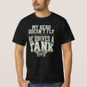 My Hero Drives a Tank Tシャツ (正面)