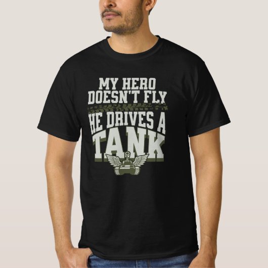 My Hero Drives a Tank Tシャツ (正面)