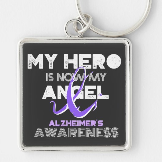 My Hero Is My Angel – アルツハイマー認識度 キーホルダー (正面)
