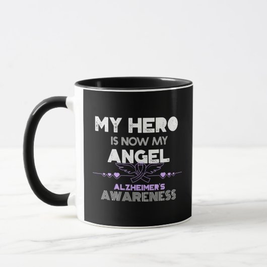 My Hero Is My Angel – アルツハイマー認識度 マグカップ (左)