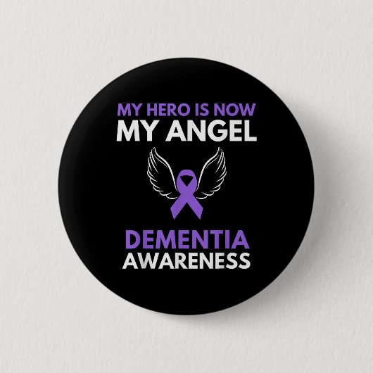 My Hero Is My Angel Dementia認識度 缶バッジ (正面)