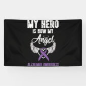 My Hero Is Now My Angel Alzheimer Awareness 横断幕 (横)