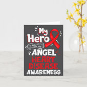 My Hero Is Now My Angel Heart Disease Awareness  カード (黄色い花)