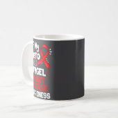 My Hero Is Now My Angel Heart Disease Awareness コーヒーマグカップ (正面左)