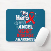 My Hero Is Now My Angel Heart Disease Awareness  マウスパッド (マウス)