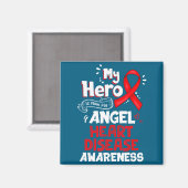 My Hero Is Now My Angel Heart Disease Awareness  マグネット (正面/裏面)