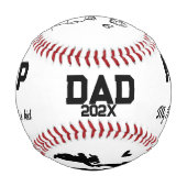 My Hero My Dad Custom Baseball  野球ボール (裏面)
