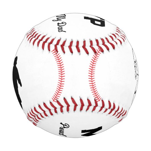 My Hero My Dad Custom Baseball  野球ボール (正面)