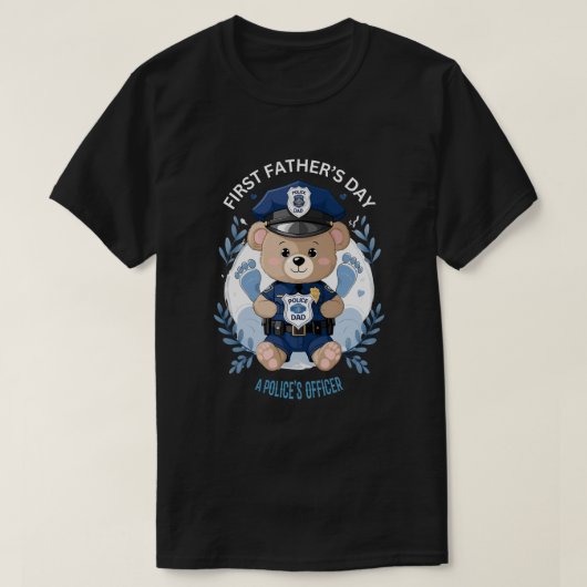 My Hero, My Daddy" - First Father's Day of T-Shirt Tシャツ (デザイン正面)