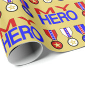 MY HERO with Service Medals Wrapping紙 ラッピングペーパー (ロールコーナー)