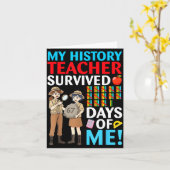My History Teacher Survived 67 Days Of Me Student  カード (黄色い花)