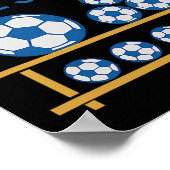 My Hobbies Soccer And More Soccer Fan Design  ポスター (角)