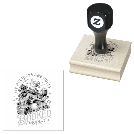 My Holidays Are Fully Booked ラバースタンプ (押印)