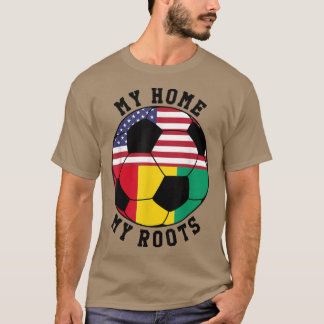 My Home My Roots Guinea Flag Soccer  Tシャツ