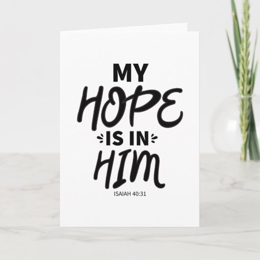 My Hope Good Hope引用文Gospel Graphics Hope Aest カード (正面)