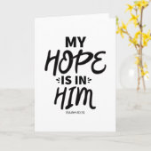 My Hope Good Hope引用文Gospel Graphics Hope Aest カード (黄色い花)