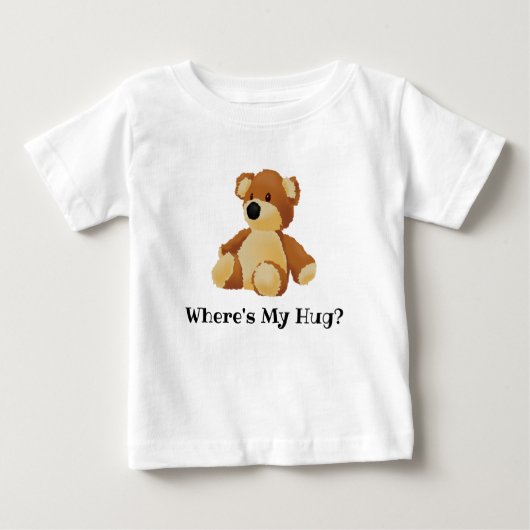 My Hug Teddy Tシャツはどこか ベビーTシャツ (正面)