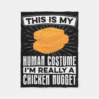 My Human Costume Nugget Lover Chicken Nuggets Fast フリースブランケット