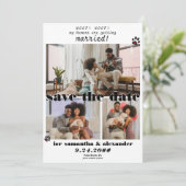 My Human Getting Marshed Photo Collage Dog 結婚's セーブザデート (スタンド正面)