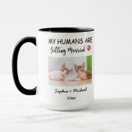 My Humans Are Getting Married – 2 Custom Cat Photo マグカップ