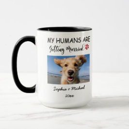 My Humans Are Getting Married – 2 Custom Dog Photo マグカップ