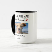 My Humans Are Getting Married – 2 Custom Dog Photo マグカップ (正面左)