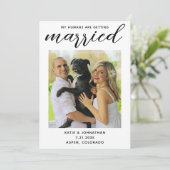 My Humans Are Getting Married - Simple Dog Wedding セーブザデート (スタンド正面)