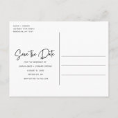 My Humans Dog Photo Wedding Save the Date 案内ポストカード (裏面)