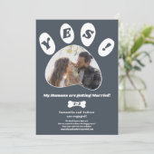 My Humans getting married婚約前写真 案内状 (スタンド正面)