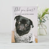 My Humans Getting Married Dog カジュアル Photo 結婚's 招待状 (スタンド正面)