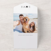 My Humans Getting Married Dog Photo オールインワン招待状 (外側)