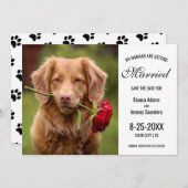 My Humans Getting Married Dog Photo 結婚's セーブザデート (正面/裏面)