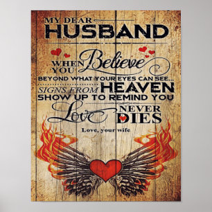 My Husband Birthday Gift Letter For Husband ポスター