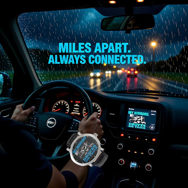 My Husband Drives A Big Truck 腕時計 (クリエイターアップロード済み)