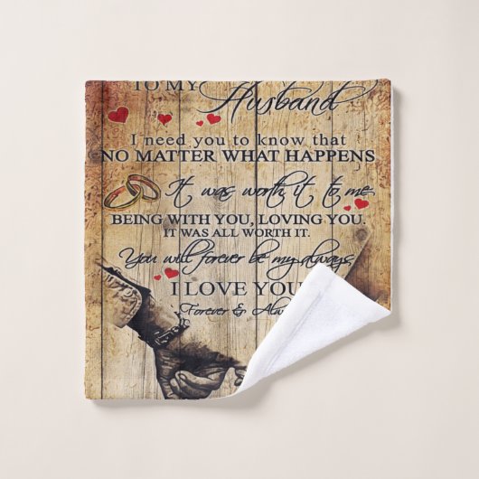 My Husband Gift | Letter For Him | ウォッシュタオル (ウォッシュタオル)