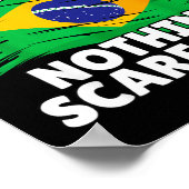 My Husband Is Brazilian Funny Brazil Flag Gift For ポスター (角)