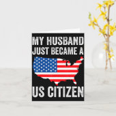 My Husband Just Became A Us Citizen New American  カード (黄色い花)