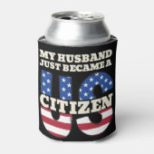 My Husband Just Became A US Citizen Proud American 缶クーラー (缶正面)