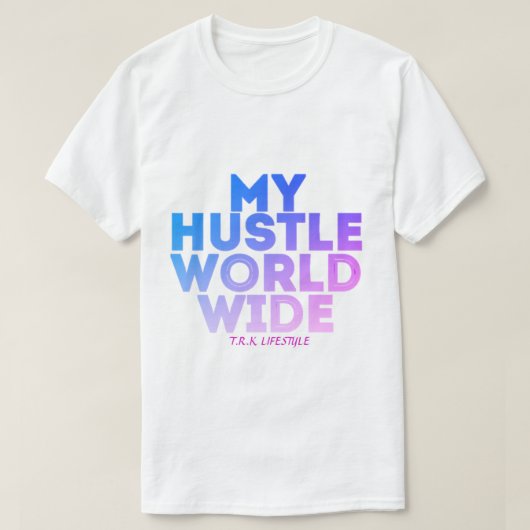 MY HUSTLE WORLDWIDE T.R.K LOGO Tシャツ (デザイン正面)