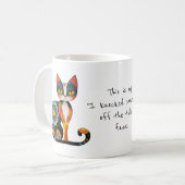 My "I Knocked Something off the Table" Face Cat コーヒーマグカップ (正面左)