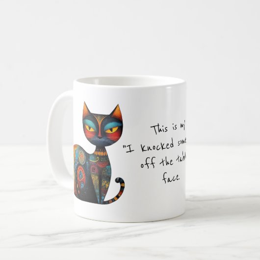 My "I Knocked Something off the Table" Face Funny  コーヒーマグカップ (正面左)