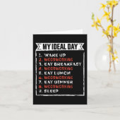 My Ideal Day Funny Woodworking Birthday Gift カード (黄色い花)