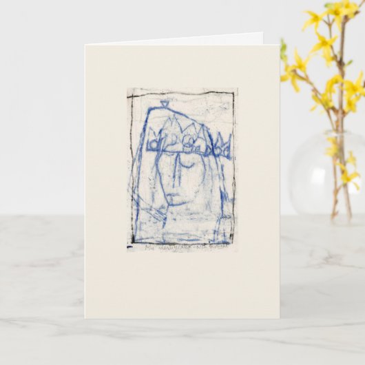 My identification with thoughts  カード (黄色い花)