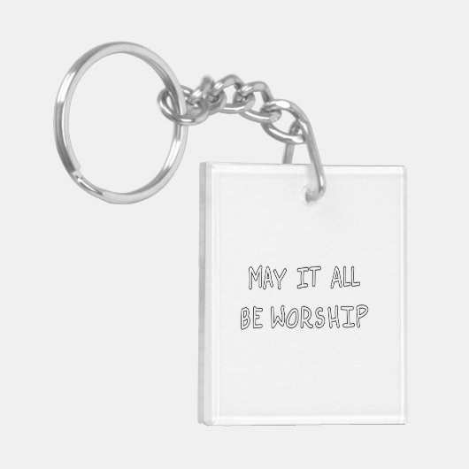 My it all be worship outline キーホルダー (正面左)